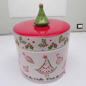 Deck the Halls Candle Pillar Holder